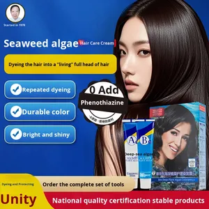 Tinte Permanente para el Cabello Zhang Hua Dong DEEP SEA Plant Algae Care, Crema <span class=keywords><strong>de</strong></span> 110 ml, Fórmula Nutritiva <span class=keywords><strong>de</strong></span> Grado Alimenticio, para Todo Tipo <span class=keywords><strong>de</strong></span> Cabello y Colores - Product Image 1