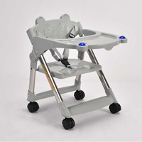 Chaise haute pour bébé pliable, table à manger portable, tabouret multifonctionnel, siège avec dossier, matériau PP, pour les enfants de plus de 4 ans