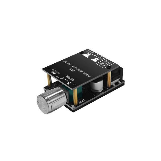 MINI Bluetooth 5.0 Wireless Audio Digital Power amplifier Stereo board 50Wx2 Bluetooth Amp Amplificador ZK-502L