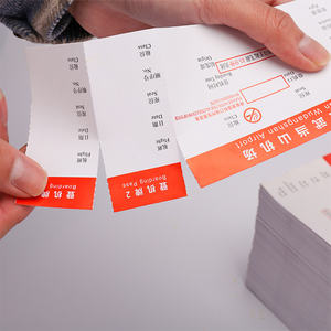 Tarjeta <span class=keywords><strong>de</strong></span> embarque, <span class=keywords><strong>billete</strong></span> <span class=keywords><strong>de</strong></span> avión <span class=keywords><strong>especial</strong></span> para aeropuerto, impresión en blanco, tarjeta térmica superior plegable, tarjeta <span class=keywords><strong>de</strong></span> embarque 175GSM - Product Image 2