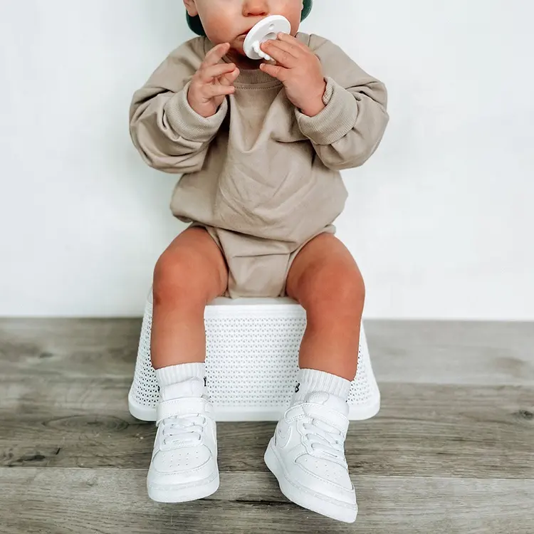 Macacão infantil de mangas compridas, peça única para bebês