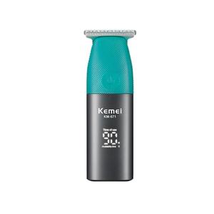 Cortadora de pelo eléctrica Kemei KM-571 con pantalla digital, carga USB, motor sin escobillas de 7000-9000 rpm, herramienta de corte de pelo portátil mini - Product Image 2