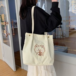 Nuova Borsa Shopping Grande Capacità, Borsa a Tracolla <span class=keywords><strong>Messenger</strong></span>, Borsa a Spalla in Corduroy - Product Image 3