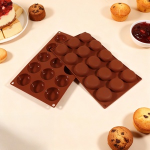 Moule à gâteau en silicone résistant à la chaleur, 15 compartiments, en forme de macaron, écologique, non toxique, passe au lave-vaisselle, DIY - Product Image 4