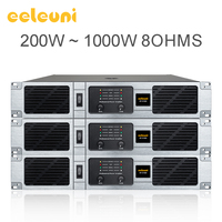 Eeleuni 4 Kanal 400W Profesyonel Güç Amplifikatörü 8Ohm Sahne Ses Sistemi AMP Bar KTV Canlı Performanslar için