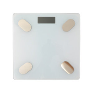 ميزان ذكي قابل للتخصيص بسعة 180 كجم يتحكم به عبر تطبيق مع شاشة LCD رقمية مضاءة خلفياً ووظيفة مؤشر كتلة الجسم ودعم OEM - Product Image 1