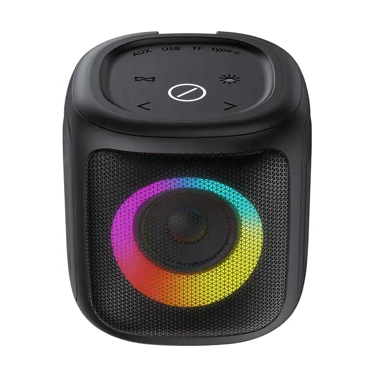 Portable Party Active RGB Light Mini True Wireless Stereo Speaker Outdoor Waterproof Subwoofer Deep Bass Sound Bluetooth Speaker