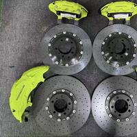 Kit de Caliper de Freno Grande de 10 Piezas Color Amarillo para Porsche 718 2.0 Cayman 2018 en Rines de 20-22 Pulgadas, BMW M5 F90 M3 G80, Audi RS4 RS6