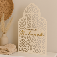 Décoration islamique du Ramadan Pafu Ramadan Moubarak Décoration de table de mosquée