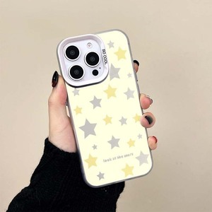 Custodia <span class=keywords><strong>per</strong></span> cellulare in TPU e PC con stampa stella gialla e grigia, chiave argentata galvanizzata, <span class=keywords><strong>per</strong></span> <span class=keywords><strong>iPhone</strong></span> <span class=keywords><strong>11</strong></span> 12 13 14 15 16 17 18 Pro Max - Product Image 2