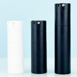 Hot Sale Environmentally Friendly 30ml 50ml <b>Plastic</b> PP <b>Empty</b> Cosmetic Lotion <b>Bottle</b> Matte Black and White Pump Airless <b>Bottle</b> - Product Image 4