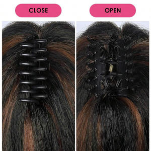 ออกแบบวิกผมขายส่งสำหรับผู้หญิง <span class=keywords><strong>ผม</strong></span><span class=keywords><strong>สั้น</strong></span> วิกผมทรงแอฟโฟ หางม้าฟูหยิก วิกผมหางม้าแบบมีเชือกผูก วิกผมหางม้าไหมคอร์น - Product Image 4