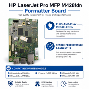 Carte mère d'origine W2Q13-60001 pour imprimante <span class=keywords><strong>HP</strong></span> <span class=keywords><strong>LaserJet</strong></span> <span class=keywords><strong>Pro</strong></span> <span class=keywords><strong>MFP</strong></span> M428fdn M428fdw M428dw M429 - Product Image 3