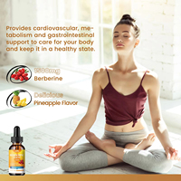 Complément de berbérine personnalisé sans sucre, gouttes liquides de berbérine avec curcuma, chardon-Marie, cannelle de Ceylan, soutient le système immunitaire