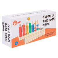 Anneau arc-en-ciel coloré en bois pour enfants jouets de tri comptage jeu d'empilage jouets éducatifs pour enfants garçons filles