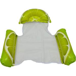 Flotador inflable de tres y cuatro tubos con forma de fruta, nueva hamaca de malla plegable para piscina, tumbona acuática. - Product Image 2
