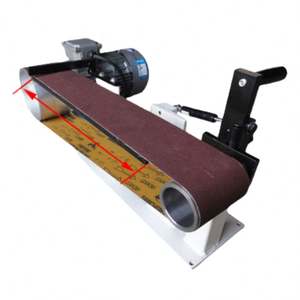 Ponceuse électrique à bande abrasive large et plate 1520, machine à poncer, machine à polir les bavures en acier inoxydable - Product Image 2