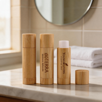 Contenants pour baume à lèvres, emballage écologique, tubes en bambou PP, utilisation à domicile, en voyage, au bureau, emballage vide pour baume à lèvres, tube pour baume à lèvres