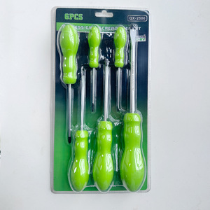 Flat Head <b>Screwdriver</b> Set Magnetic Tip Industrial Grade Polishing Finish Aluminum Handle Manual Tool For Home Auto Repair - Product Image 3