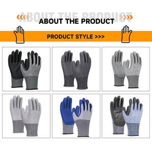 Guanti in Nitrile con Rivestimento in Poliestere, Guanti da Lavoro per Giardinaggio, Edilizia e Industria - Product Image 6