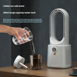 พัดลมระบายอากาศในครัวเรือนแบบไร้ใบพัดชาร์จ USB เดสก์ท็อปพลาสติกเสียงรบกวนต่ำสำหรับหอพักนักเรียน - Product Image 5