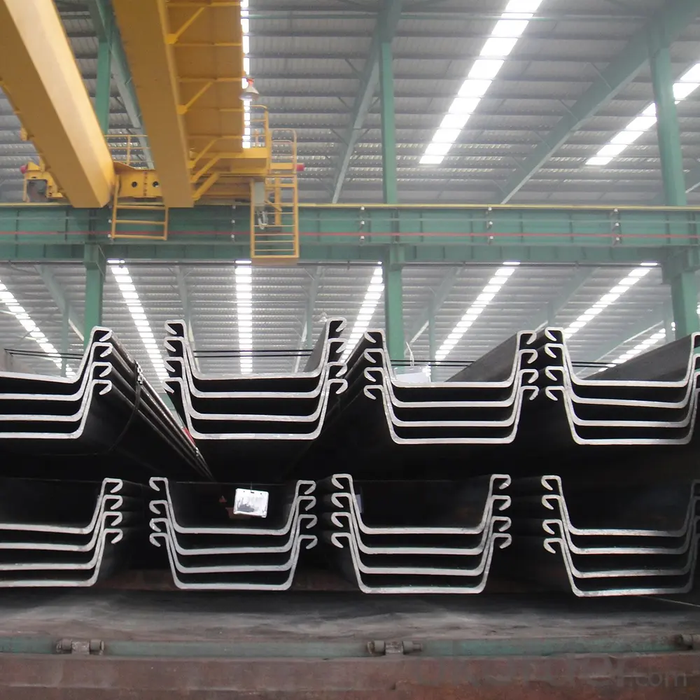 Sea Wall Panels Steel Piling Prices Vinyl Sheet Pile 400X100X10.5mm Type 2 Hot Rolled U Type Steel