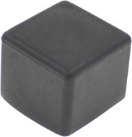Kuliwei Embouts carrés en caoutchouc noir antidérapants pour pieds de meubles et chaises