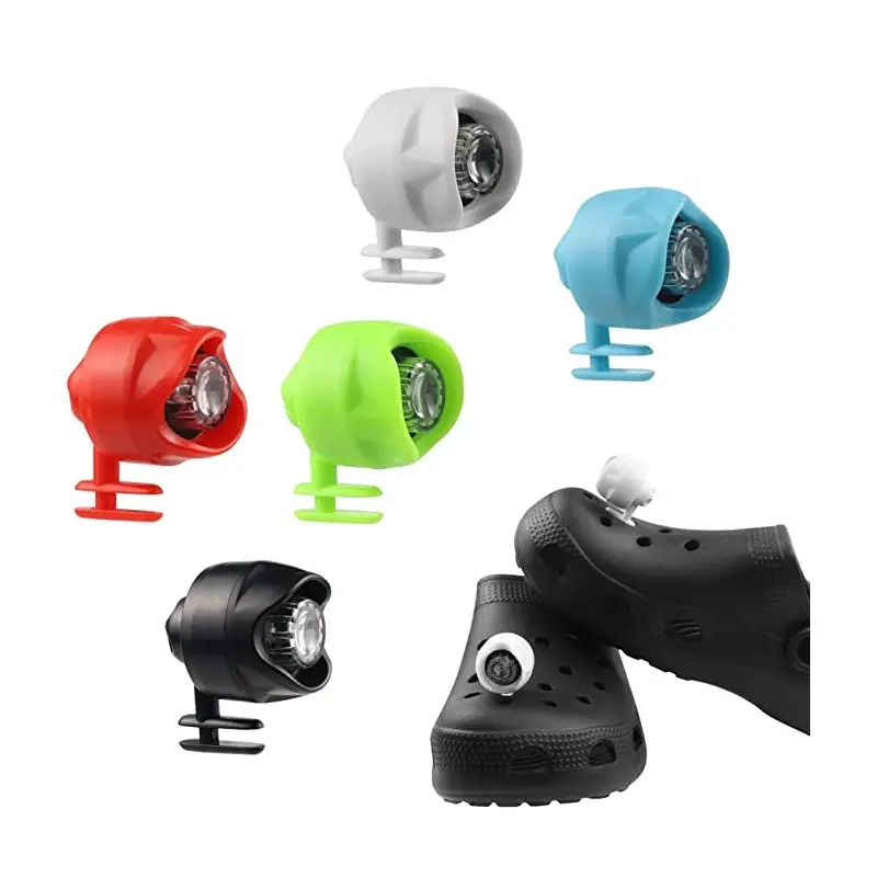 Headlights for Croc LED Shoes Lights Croc Accessories Waterproof for Adults and Kids Hiking Dog Camping Gear Essentials Clogs