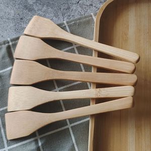 Mini spatule en bambou naturel 13*2.7cm, cuillère, <span class=keywords><strong>ustensile</strong></span> de cuisine, sûr pour les aliments, design durable et pratique - Product Image 3