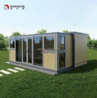 Cabaña Telescópica Expandible para Apple |   Casa Cápsula Prefabricada Moderna, Casa Modular Portátil de Lujo, Cabaña Expandible Tipo Apple