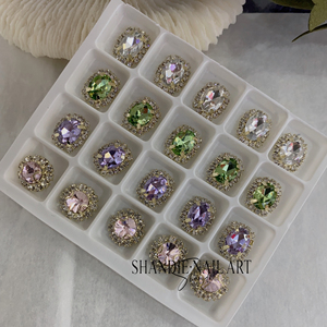 เครื่องทำเล็บพลอยเทียมคริสตัลขนาด20ตารางแบบทำมือสำหรับสปาความงาม - Product Image 1