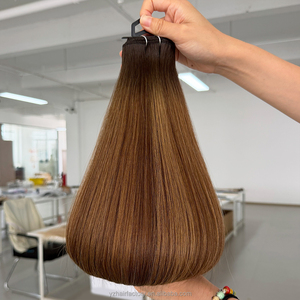 Cheveux humains tissés à la machine, double épaisseur, triple couche, volume maximal, mélange sans couture, durable, longue durée, doux et soyeux - Product Image 1