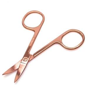 New Stainless Steel Curved Head Eyebrow Scissor Makeup Trimmer Facial Hair Remover Manicuring Scissor Nail <strong>Cuticle</strong> <strong>Tool</strong> - Product Image 6