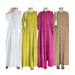 2024 Wholesale Cheap Premium Dubai Lslamic Clothing Boutique Gown Muslimah Muslim Dress Abaya