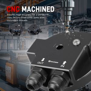 BEVINSEE Ölfilterkappe Ölkühler-Adapter für BMW E36 320i 325i M3 E46 M3 E34 520i 525i - Product Image 4