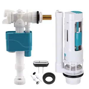 Peru Toilet Dual Float Flush dan Fill Valve untuk Pemasangan Tangki Air