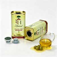 Vente en gros de boîtes en métal personnalisées imprimées de 150 à 250 ml pour huile d'olive, huile de truffe, huile de citron, huile de noix, huile d'avocat, huile de piment, huile de tournesol, huile de cuisson
