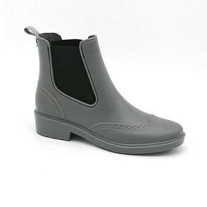 Ladies Fashion Shoes with Double Elastic and Back <strong>Pull</strong> Loop Outdoor Rain Shoes <strong>Waterproof</strong> Rain <strong>Boot</strong> - Product Image 5