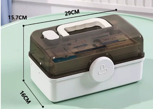 Plastic Medicine Storage Box Emergency Medical Box Emergency Medicine Kit <b>Case</b> - Product Image 4