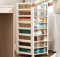 Gabinete de Almacenamiento Rodante con Múltiples Cajones de Alta Demanda para Libros, Archivos, Artículos Diversos, Juguetes, Organizador de Piso para el Hogar, Dormitorio, Sala de Estudio
