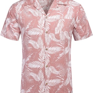 Camisa Hawaiana para Hombre, con Bolsillo, Estilo Vintage, sin Mangas, con Botones, Camisa de Playa con Estampado Floral Tropical, 100% Poliéster, Secado Rápido, Protección UV - Product Image 6