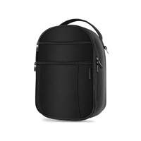 Étui pour casque de réalité virtuelle de jeu imperméable, antichoc, anti-poussière, durable, en métal/plastique, fermeture éclair, mousse EVA, design personnalisé, poignée en tissu noir