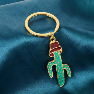 Creative and Adorable Cactus Keychains Green Plant themed Cactus <b>Key</b> <b>Rings</b> - Product Image 2