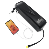 Baterai Lithium Ion 36v 48v 52v Down Tube Hailong Ebike 20ah 25Ah untuk Sepeda Gunung E-bike Sepeda Lipat Sepeda Kargo Listrik