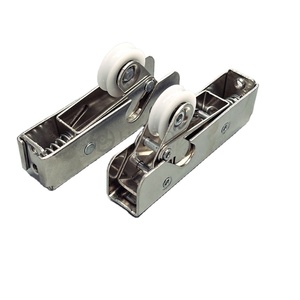 Poleas de tierra de dos ruedas de acero inoxidable de alta resistencia Ruedas largas Accesorios de hardware para puertas y ventanas Rodillos nuevos y mejorados - Product Image 2