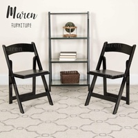 Chaise pliante personnalisée pour événements de mariage, chaises de jardin Wimbledon en bois massif, chaise pliante Wimbledon en résine blanche pour hôtel et extérieur