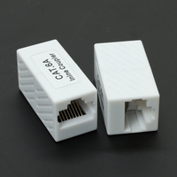 Connecteur Keystone RJ45 STP CAT6A en ligne, blindé, plaqué or, 10 Gbit/s, femelle-femelle, pour extension Ethernet