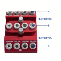 Tige de fixation de gabarit de Guide de trou de forage Portable 4 tailles Angle de 30/45/90 degrés Guide de montage de trou de poche perceuse verticale coudée OEM