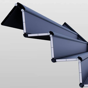 Pergola en aluminium doublement étanche, pergola à protection intégrale contre la pluie pour les zones à climat humide, pergola à lamelles en aluminium avec structure électrique - Product Image 3