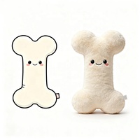 Bantal Tulang Plush Lucu Baru Isi Kapas PP Super Lembut Pereda Stres Bantal Kaki Nyaman untuk Tidur Hadiah Pesta
